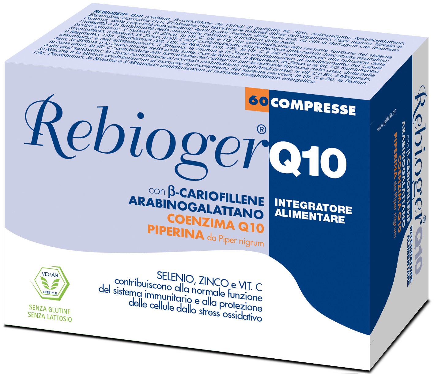 REBIOGER Q10 60 COMPRESSE - Farmacia Del Monaco