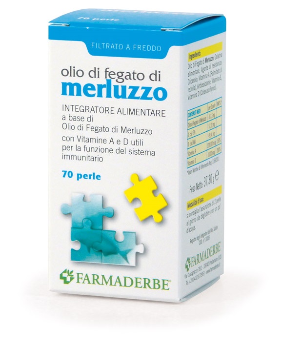 OLIO DI FEGATO DI MERLUZZO 200 PERLE - Farmacia Del Monaco