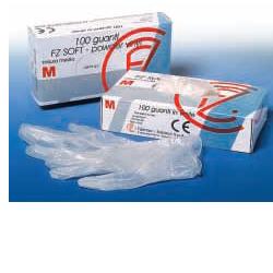 GUANTO IN VINILE SOFT MISURA PICCOLA PER ESPLORAZIONI ESAMINAZIONI TERAPIA E LABORATORIO MASSIMO COMFORT ED ELEVATA SENSIBILITA' TATTILE 100 PEZZI - Farmacia Del Monaco