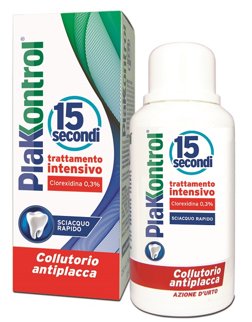 PLAKKONTROL 15 SECONDI COLLUTORIO 250 ML - Farmacia Del Monaco