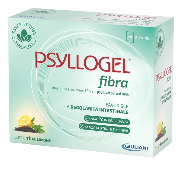PSYLLOGEL FIBRA TE LIMONE 20 BUSTINE - Farmacia Del Monaco