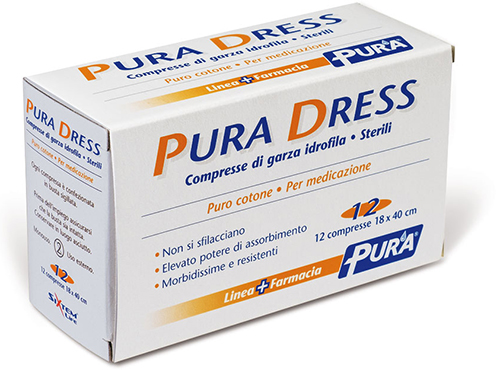 GARZA IDROFILA PURA DRESS 18X40CM 12 PEZZI - Farmacia Del Monaco