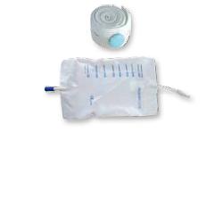 SACCA RACCOGLI URINA DA GAMBA PER INCONTINENZA IN PVC 750 ML TUBO RACCORDO DIRITTO 10 CM+RUBINETTO SCARICO+VALVOLA ANTIREFLUSSO+2 FASCE A BOTTONI 10 PEZZI - Farmacia Del Monaco