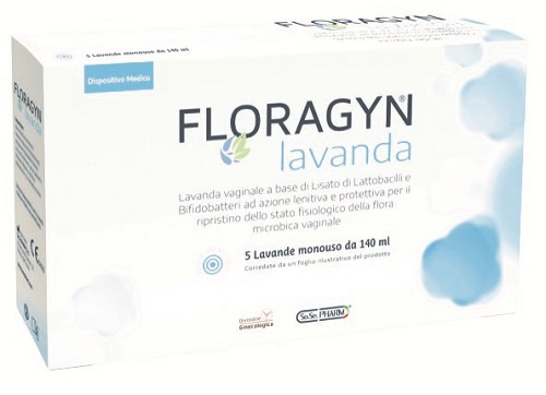LAVANDA VAGINALE A BASE DI LATTOBACILLI LISATI FLORAGYN LAVANDA 140ML 5FLACONI - Farmacia Del Monaco