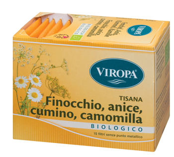VIROPA FINOCCHIO/CUMINO/ANICE/CAMOMILLA BIO 15 BUSTINE - Farmacia Del Monaco