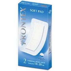 GARZA COMPRESSA PRONTEX SOFT PAD AUTOADESIVA 10X20CM 2 PEZZI - Farmacia Del Monaco