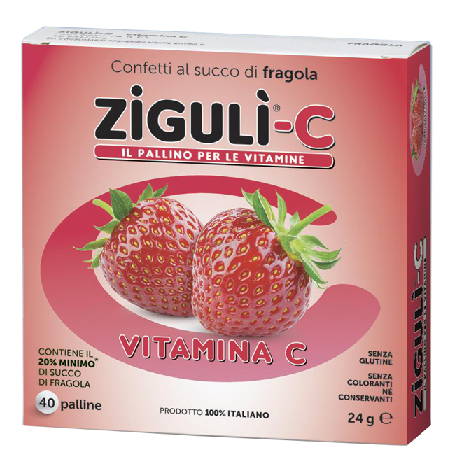 ZIGULI C FRAGOLA 40 CONFETTI 24 G - Farmacia Del Monaco