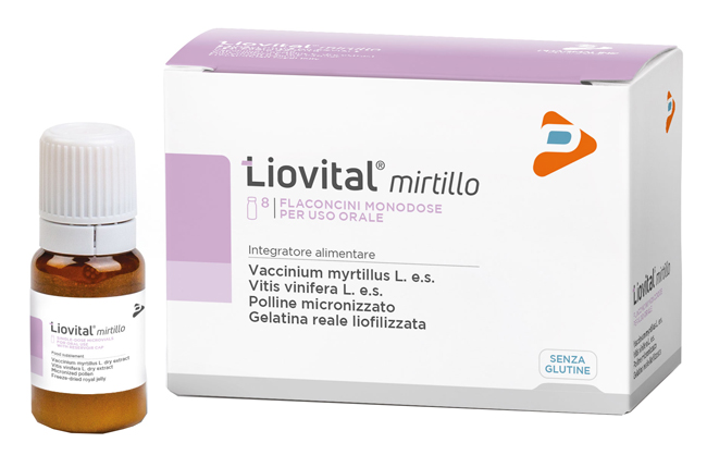 LIOVITAL MIRTILLO 8 FLACONCINI 10 ML - Farmacia Del Monaco