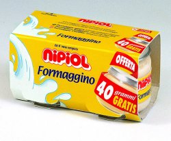 NIPIOL OMOGENEIZZATO FORMAGGINO 80 G 2 PEZZI - Farmacia Del Monaco