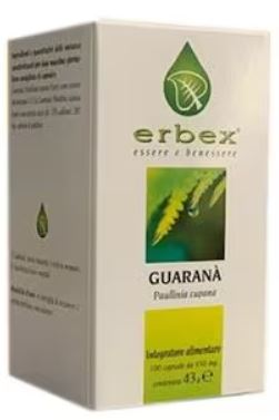 GUARANA 100 CAPSULE 430MG - Farmacia Del Monaco