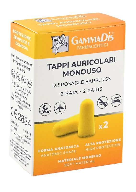 TAPPO AURICOLARE EAR GOMMAPIUMA 4 PEZZI GAMMADIS - Farmacia Del Monaco