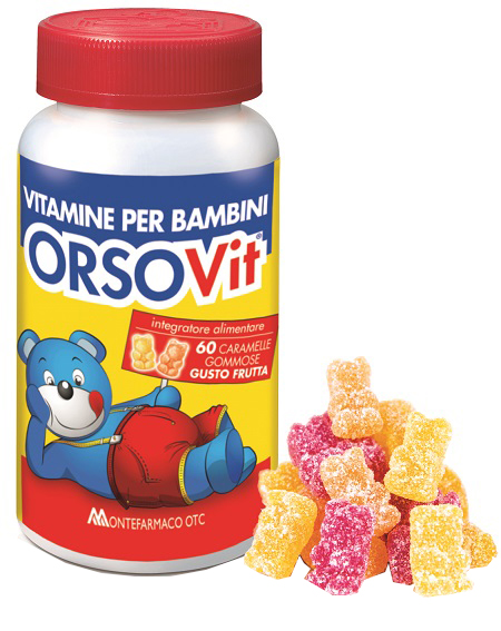 ORSOVIT CARAMELLE GOMMOSE VITAMINA BB SENZA GLUTINE 60 PEZZI - Farmacia Del Monaco