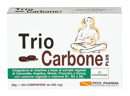TRIOCARBONE PLUS 40 COMPRESSE - Farmacia Del Monaco
