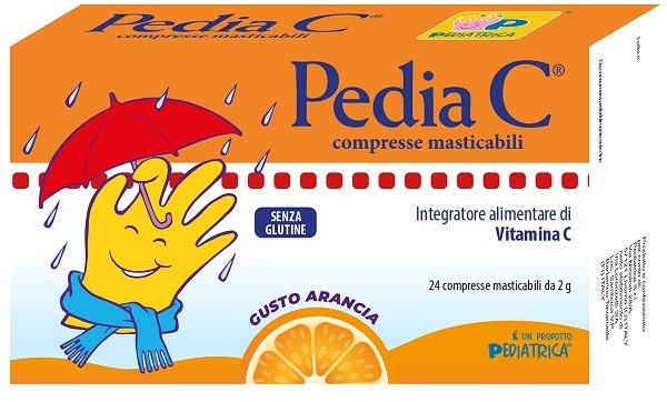 PEDIA C ARANCIA 24 COMPRESSE MASTICABILI - Farmacia Del Monaco