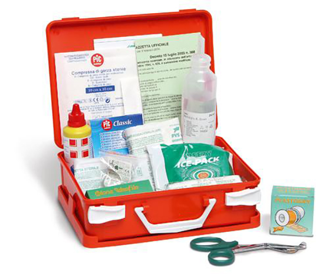 PACCHETTO DI MEDICAZIONE REINTEGRO DEL PACCO BASE COMPLETO ALLEGATO 2 DM 388 DEL 15/07/2003 - Farmacia Del Monaco