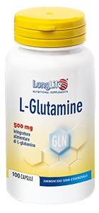 LONGLIFE L-GLUTAMINE 100 CAPSULE DI GELATINA DA 620 MG - Farmacia Del Monaco
