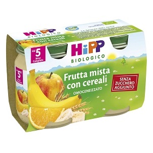 HIPP BIO HIPP BIO OMOGENEIZZATO FRUTTA MISTA CON CEREALI 2X125 G - Farmacia Del Monaco