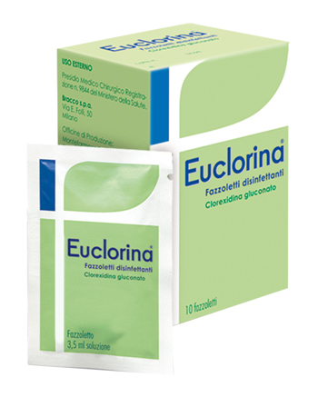DISINFETTANTE FAZZOLETTO PER MEDICAZIONE EUCLORINA 10 PEZZI - Farmacia Del Monaco
