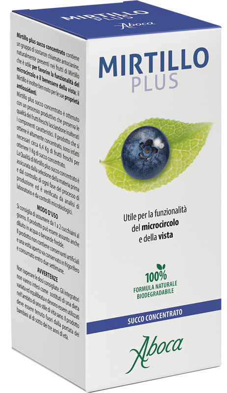 MIRTILLO PLUS SUCCO CONCENTRATO 100 ML - Farmacia Del Monaco