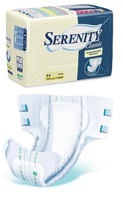 PANNOLONE PER INCONTINENZA SERENITY CLASSIC SUPERDRY FORMATO EXTRA LARGE 30 PEZZI - Farmacia Del Monaco