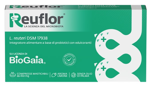 REUFLOR 10 COMPRESSE MASTICABILI AROMA LIMONE - Farmacia Del Monaco