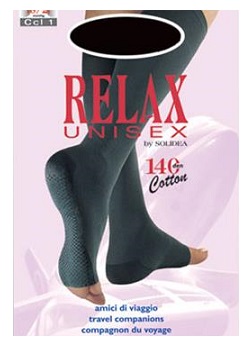 RELAX UNISEX 140 GAMBALETTO COTTON PUNTA APERTA NATUR 3 L - Farmacia Del Monaco