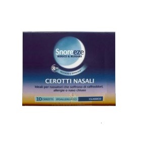 CEROTTO NASALE SNOREEZE GRANDE 10 PEZZI - Farmacia Del Monaco