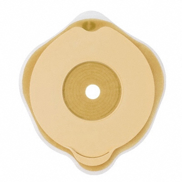 PLACCA PIANA FLEXIMA KEY 50 MM CON PROTETTORE CUTANEO IDROCOLLOIDALE E FLANGIA 5 PEZZI - Farmacia Del Monaco