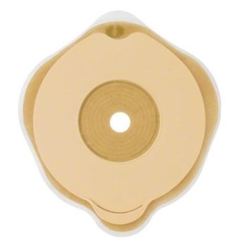 PLACCA PIANA FLEXIMA KEY 60 MM CON PROTETTORE CUTANEO IDROCOLLOIDALE E FLANGIA 5 PEZZI - Farmacia Del Monaco