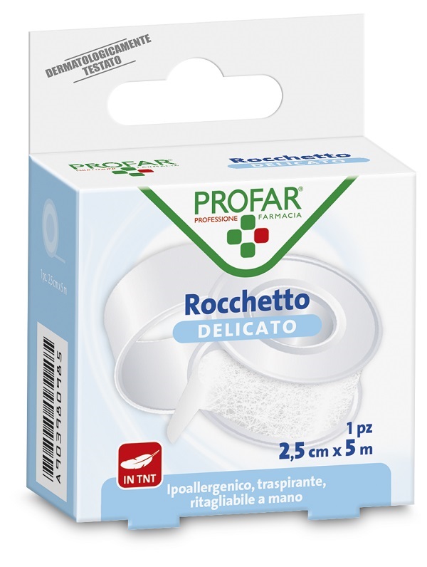 CEROTTO ROCCHETTO TESSUTO NON TESSUTO DELICATO CM 2,5X5 M PROFAR - Farmacia Del Monaco