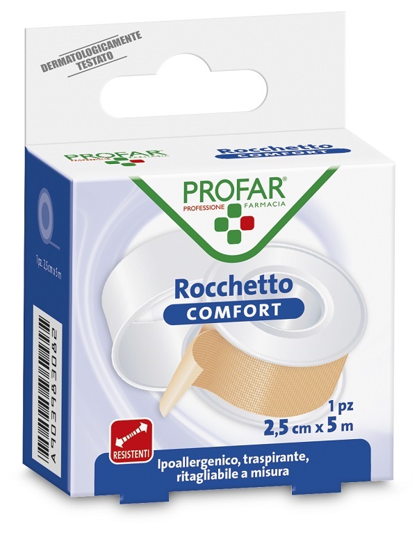 CEROTTO ROCCHETTO IN TELA COMFORT CM 2,5X5 M PROFAR - Farmacia Del Monaco