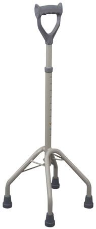QUADRIPODE BRIO IN ALLUMINIO ANODIZZATO CON MANICO CHIUSO IMPUGNATURA ANATOMICA - Farmacia Del Monaco