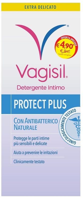 VAGISIL DETERGENTE INTIMO PROTECT PLUS 250 ML - Farmacia Del Monaco