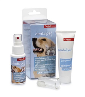 DENTALPET KIT DENTIFRICIO 50ML+SPRAY ORALE 50ML+1 DITALE - Farmacia Del Monaco