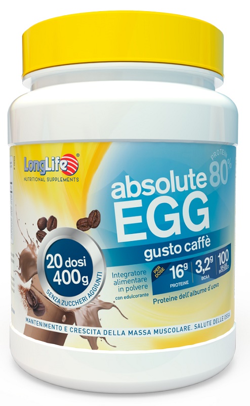 LONGLIFE ABSOLUTE EGG CAFFE' 400 G - Farmacia Del Monaco