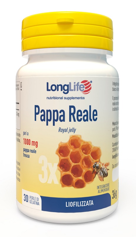 LONGLIFE PAPPA REALE 30 PERLE IN GELATINA - Farmacia Del Monaco