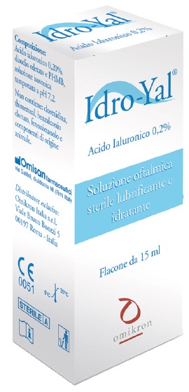 IDRO-YAL SOLUZIONE OFTALMICA LUBRIFICANTE IDRATANTE ACITO IALURONICO 0,2% 15 ML - Farmacia Del Monaco