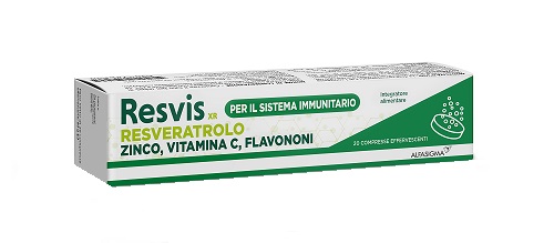 RESVIS XR ALFASIGMA 20 COMPRESSE EFFERVESCENTI DA 4 G - Farmacia Del Monaco
