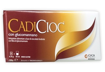 CADICIOC TAVOLETTA FONDENTE CON GLUCOMANNANO 100 G - Farmacia Del Monaco