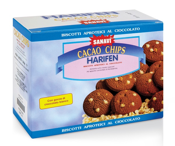 HARIFEN CHIPS CACAO BIANCO 150 G - Farmacia Del Monaco