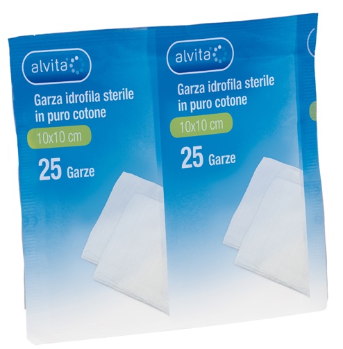ALVITA GARZA COMPRESSA IDROFILA 18X40CM 6 PEZZI - Farmacia Del Monaco