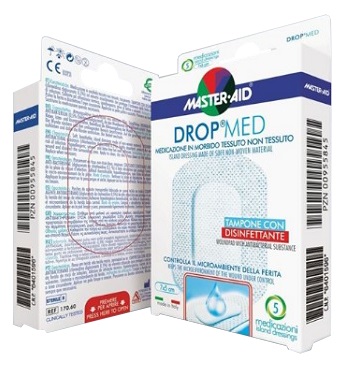 MEDICAZIONE ADESIVA MASTER-AID DROP MED 14X14 5 PEZZI - Farmacia Del Monaco