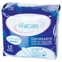 ILLA CARE ASSORBENTE NOTTE EXTRA 12 PEZZI - Farmacia Del Monaco