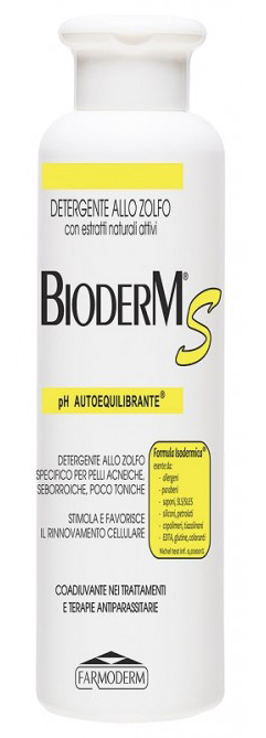 BIODERM S ANTIACNE ANTISEBO 250 ML - Farmacia Del Monaco