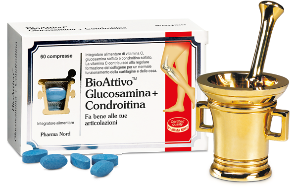 BIOATTIVO GLUCOSAMINA + CONDROITINA 60 COMPRESSE - Farmacia Del Monaco