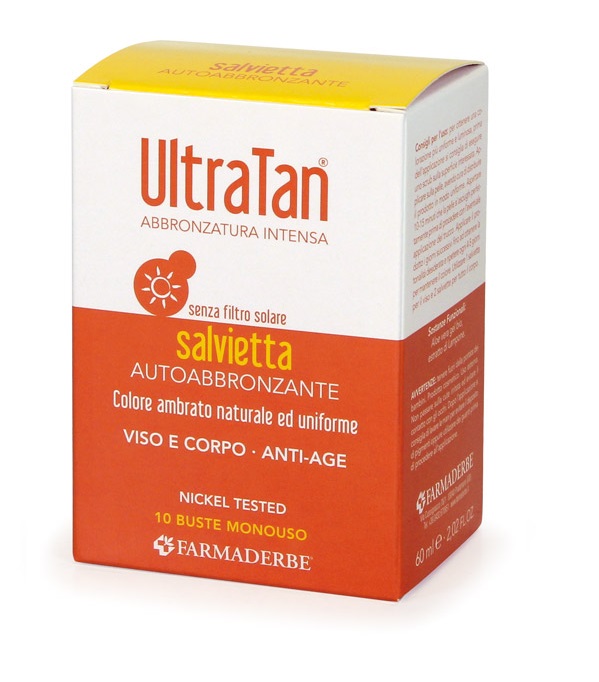 ULTRA TAN SALVIETTE AUTOABBRONZANTI 10 BUSTE - Farmacia Del Monaco
