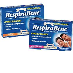 CEROTTO NASALE CLASSICO ADULTI RESPIRA BENE 10 PEZZI - Farmacia Del Monaco