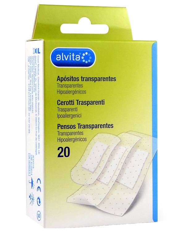 CEROTTO TRASPARENTE 20 PEZZI ALVITA - Farmacia Del Monaco