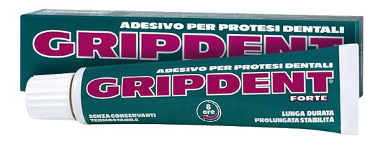 GRIPDENT FORTE ADESIVO PER PROTESI DENTARIA 40 G - Farmacia Del Monaco