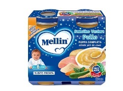 MELLIN BABY CENA COMPLETA POLLO VERDURE 2 PEZZI 200 G - Farmacia Del Monaco